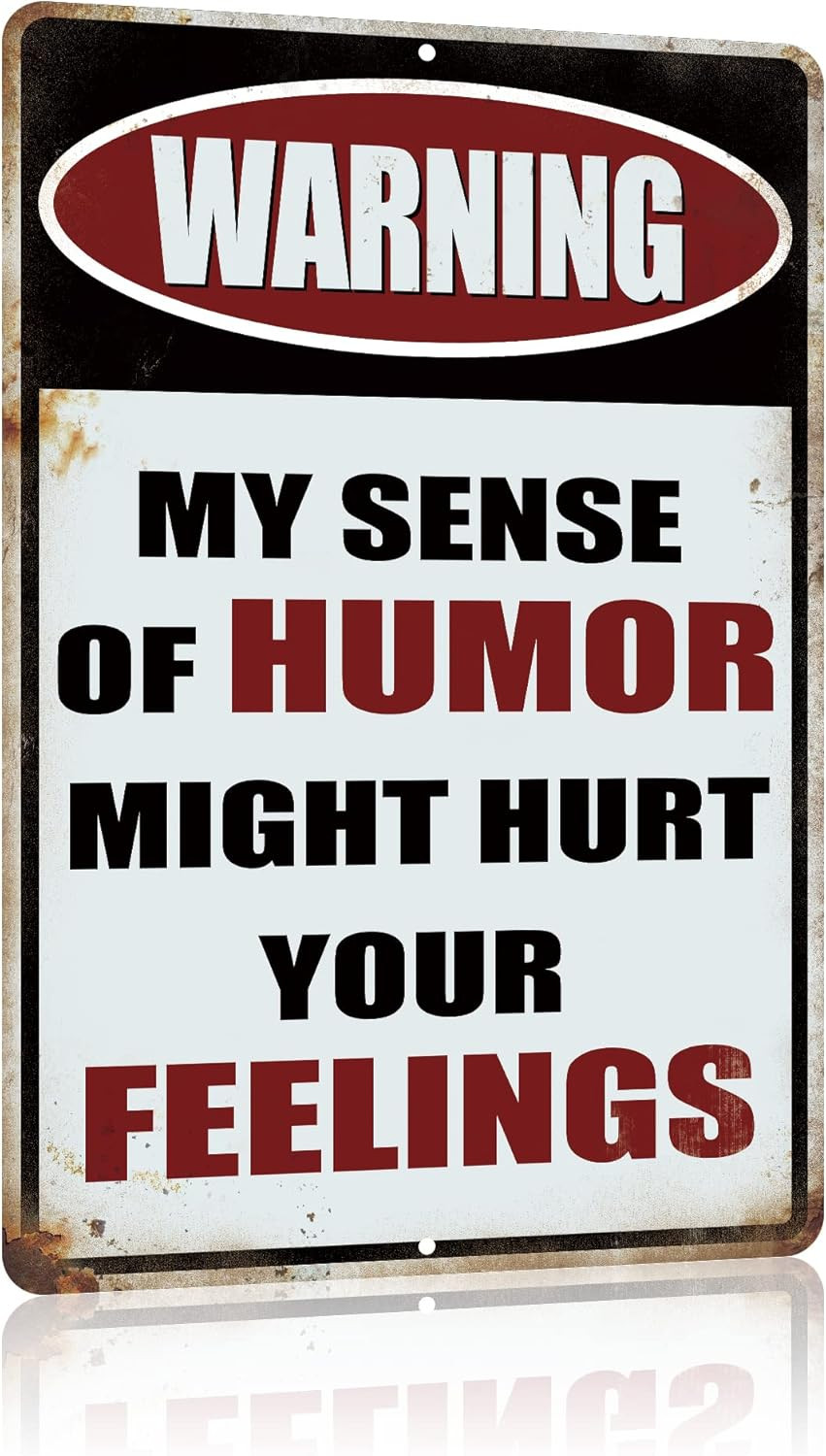Vintage Office Decor Funny Warning Metal Tin Signs Garage Man Cave Wall Decor…