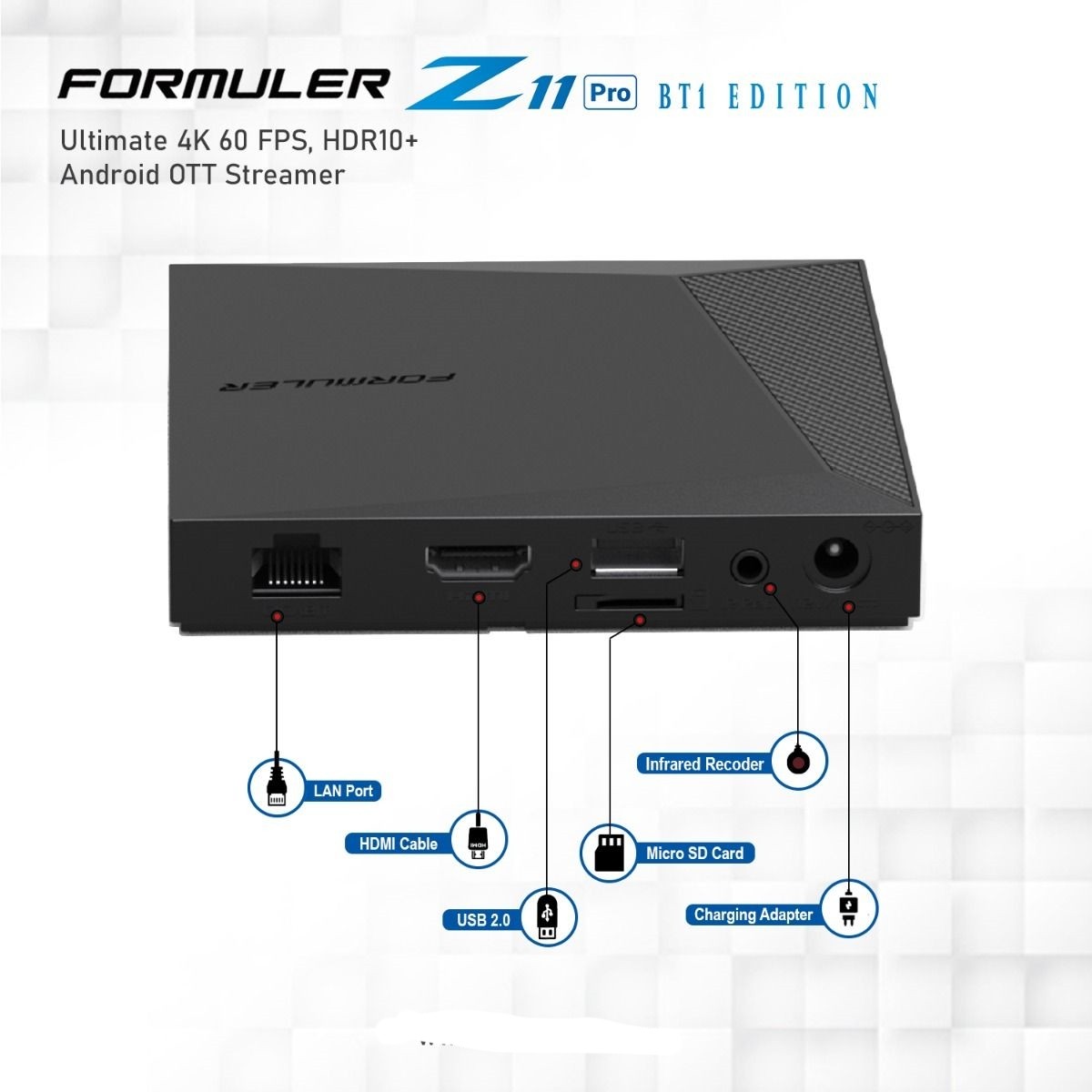 New Formuler Z11 Pro BT1 Android 11 Duo Band 5G wifi 2GB 16G 4K Bluetooth Remote