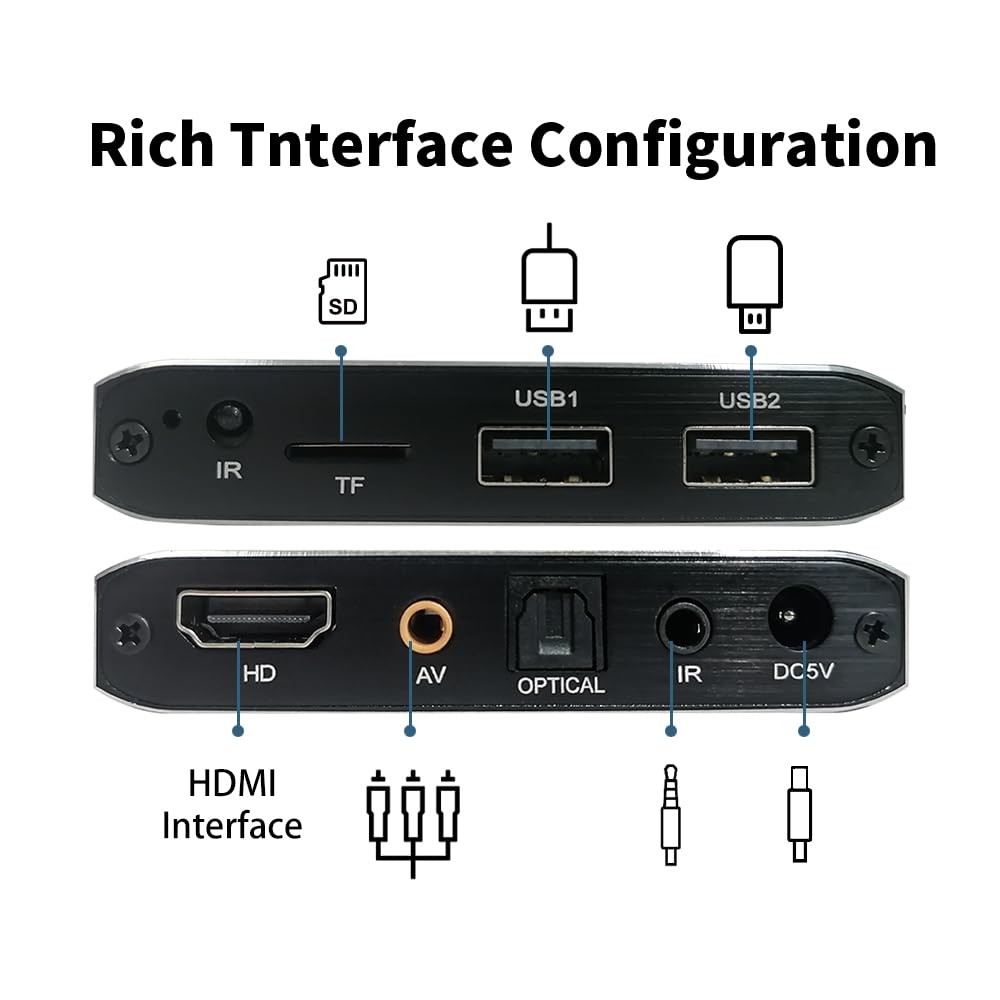 Cosowell 4K Media Player For Usb Ultra Hd Digital Signage Player Hdmi/Av Output