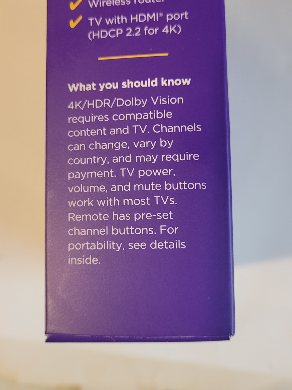 New Roku Streaming Stick 4K/HDR/Dolby Vision Streaming Device with Remote