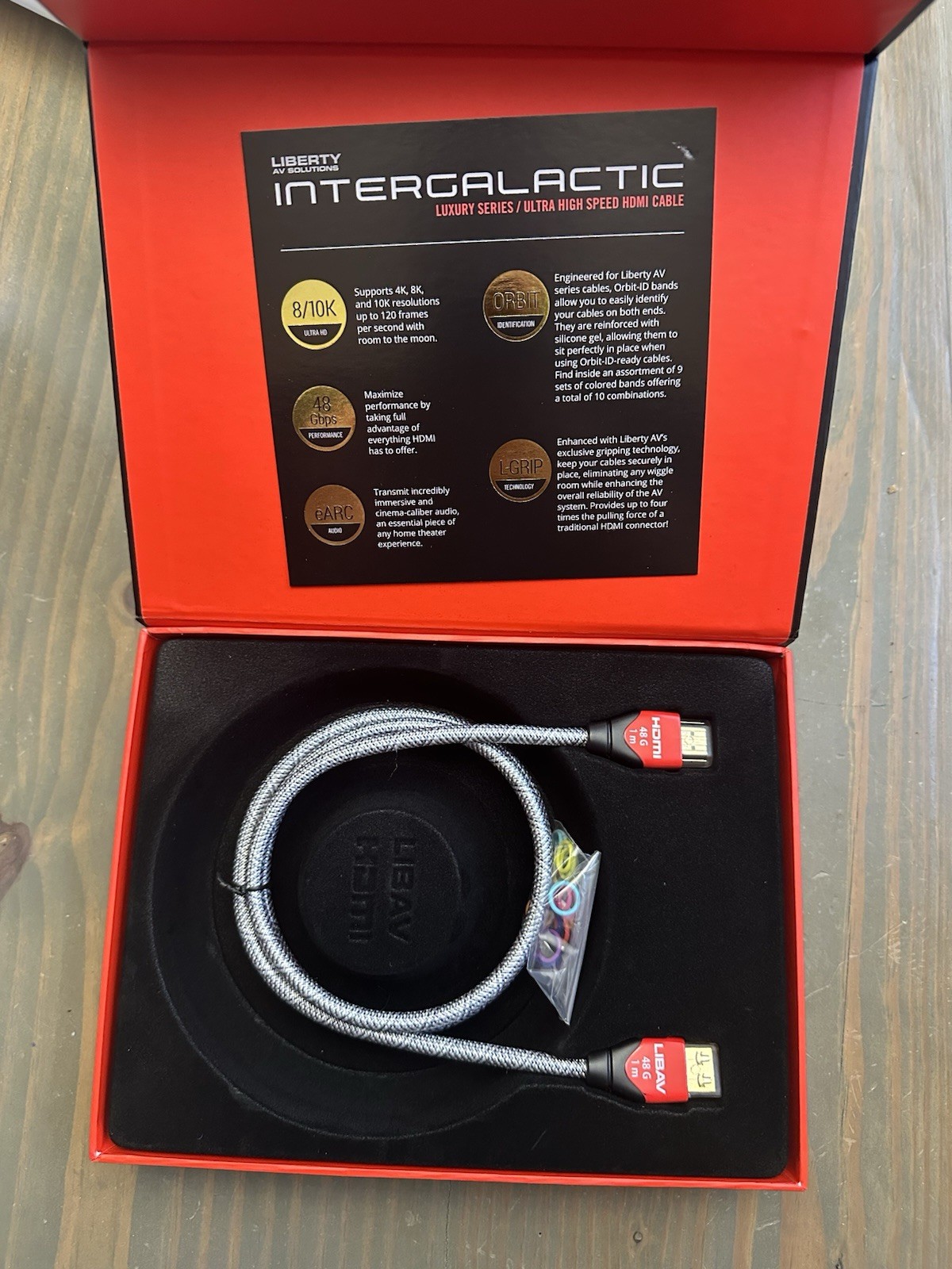 ULTRA HIGH SPEED HDMI CABLE 3.3ft/1m LIBERTY AV SOLUTIONS LUXURY SERIES IG-H01M