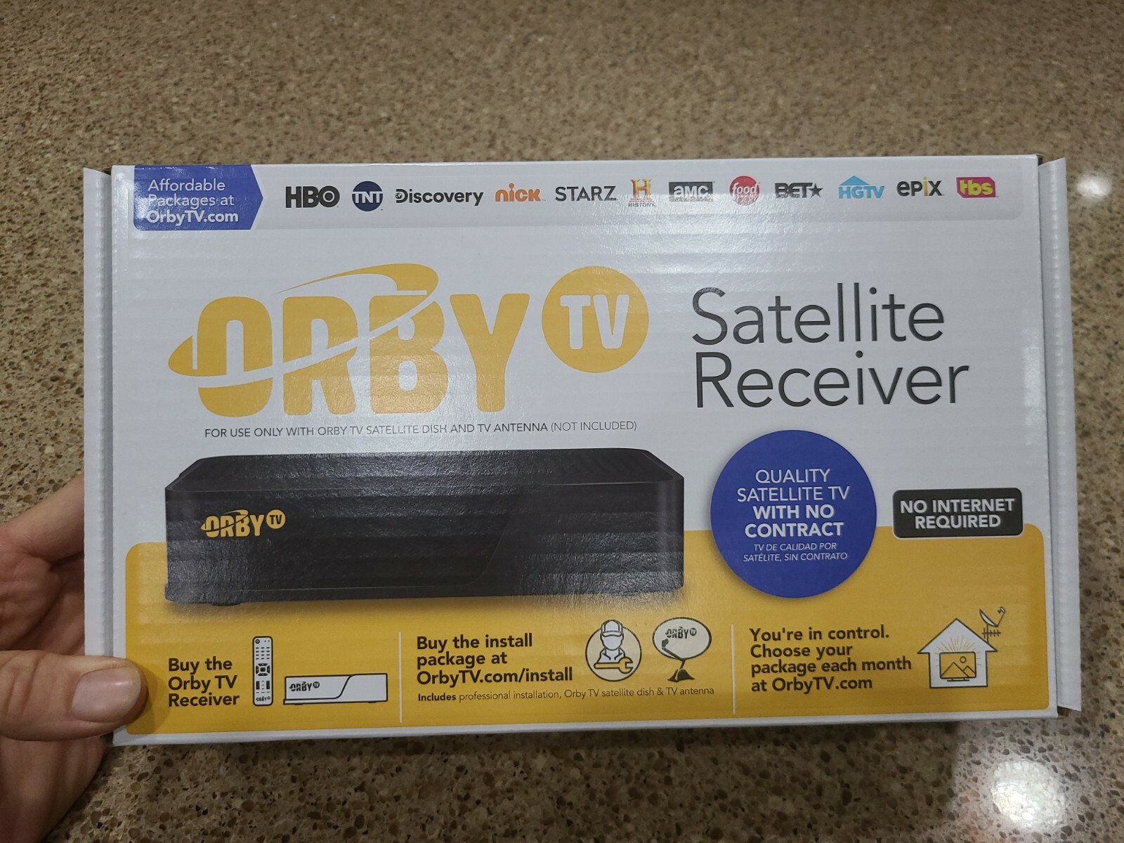 ORBY TV SATELLITE RECEIVER Box KSTB2095 – New Sealed
