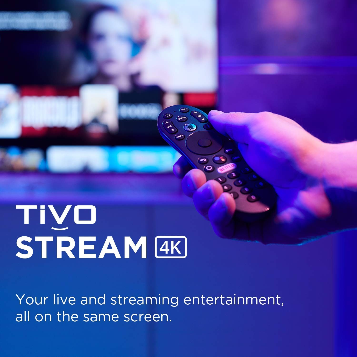 TiVo Stream 4K – Every Streaming App and Live TV on One Screen – 4K