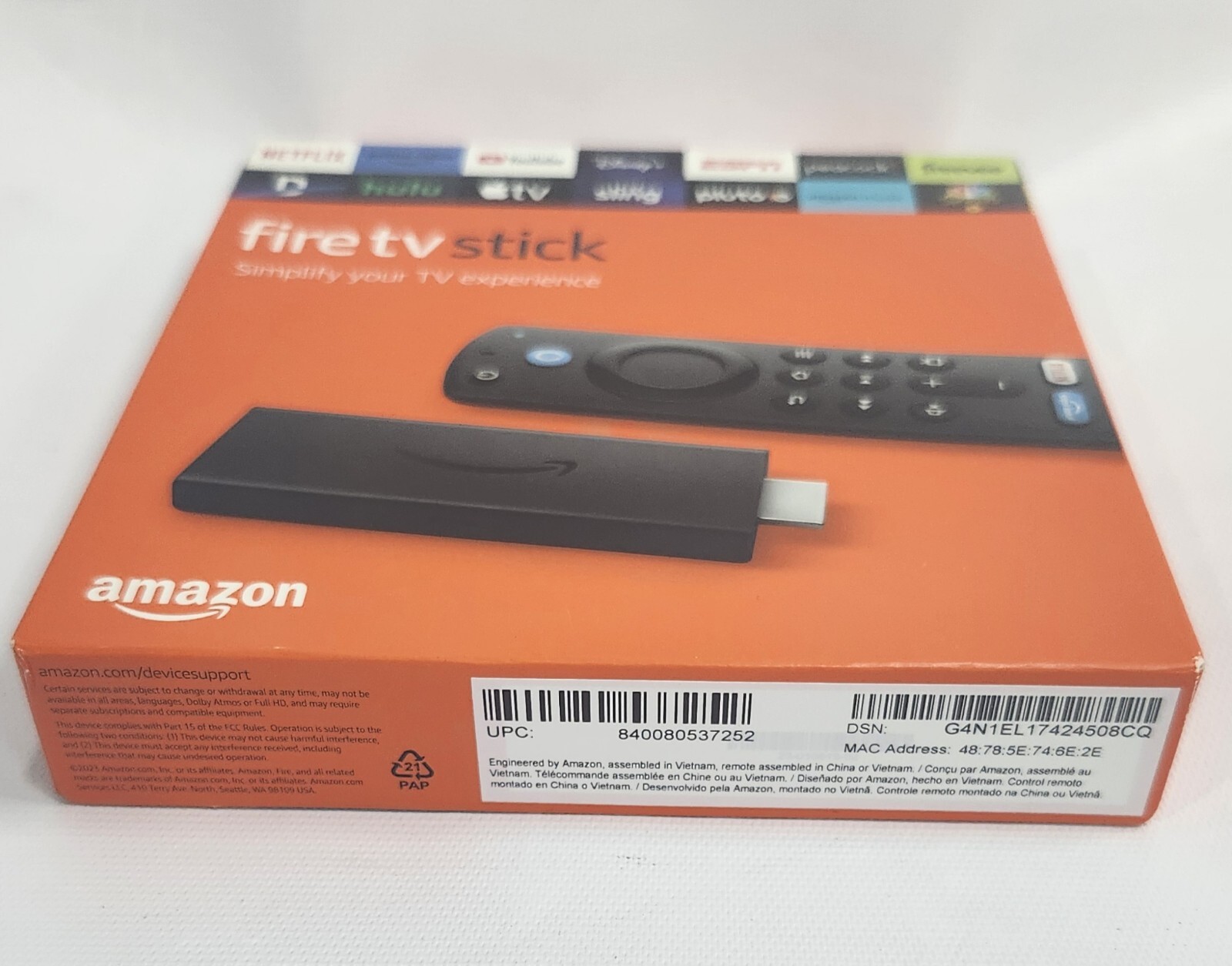 Amazon Fire TV Stick (3rd Gen.) Alexa Voice Remote (3rd