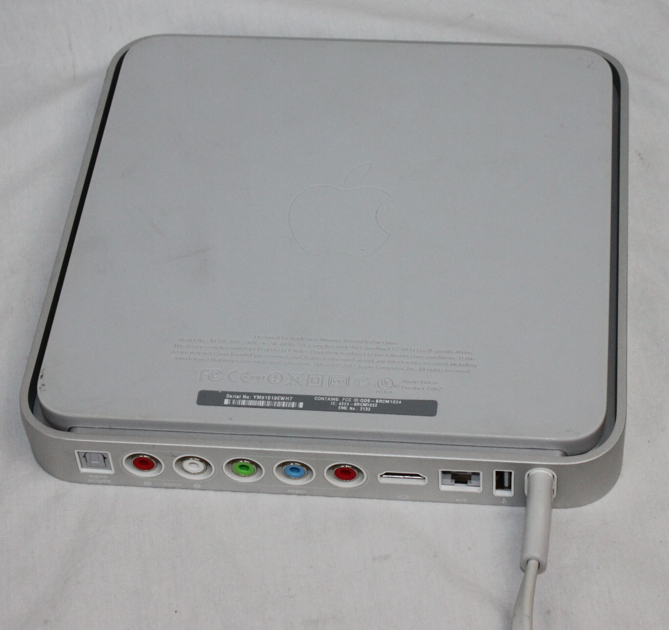 Vtg Apple TV A1218 1st Generation Audio Video Media Streamer Player Silver