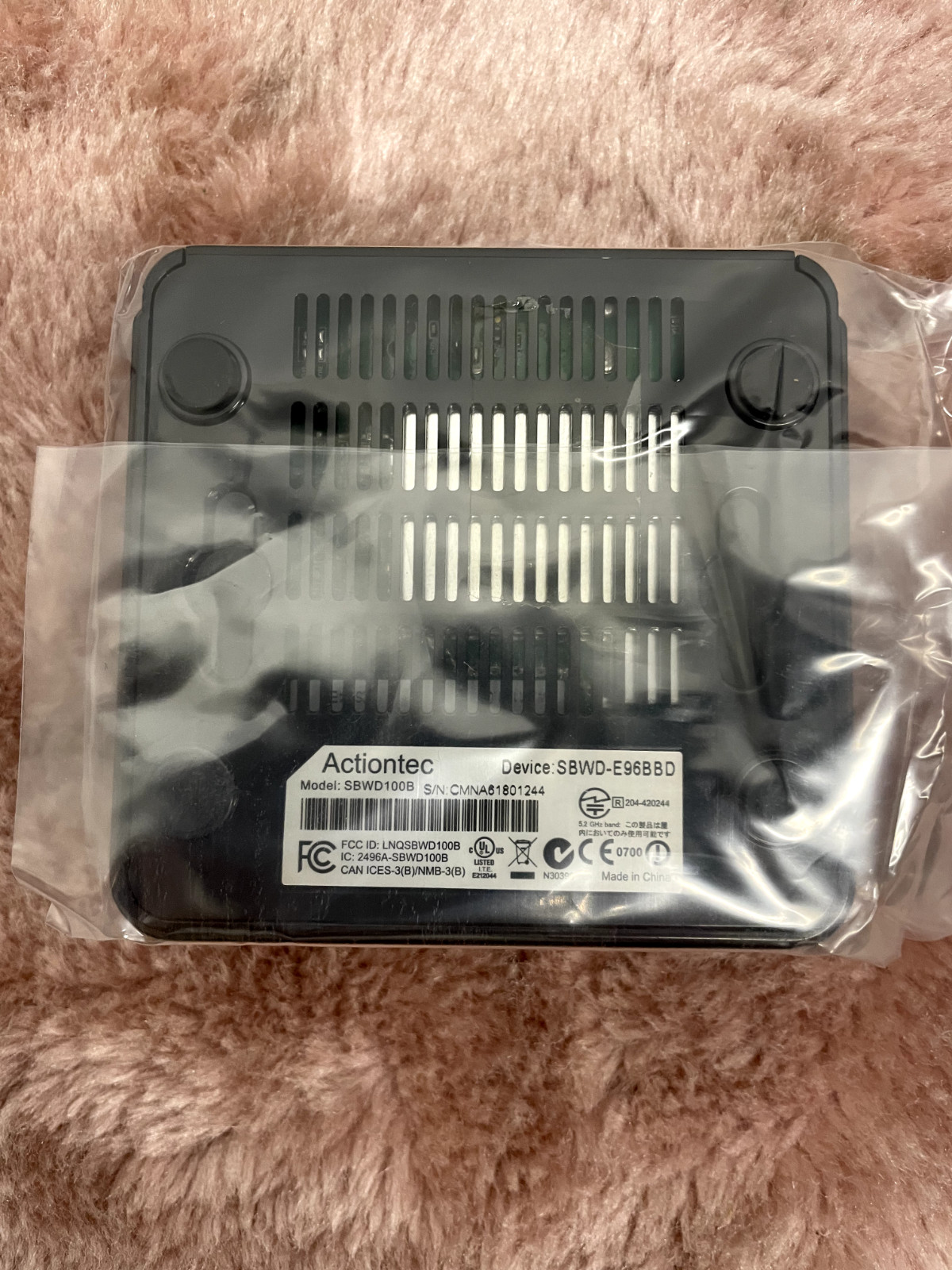 New Actiontec SBWD100B with CMS Network Dongle