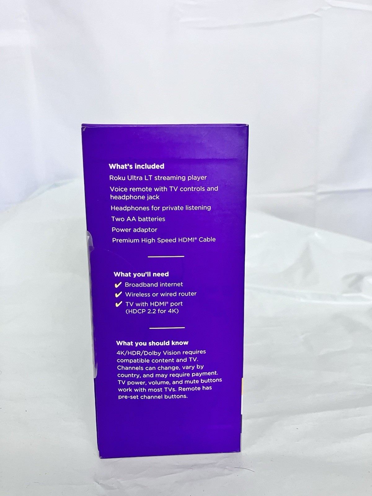 Roku Ultra LT 2021 HD Digital Streaming Device – Black
