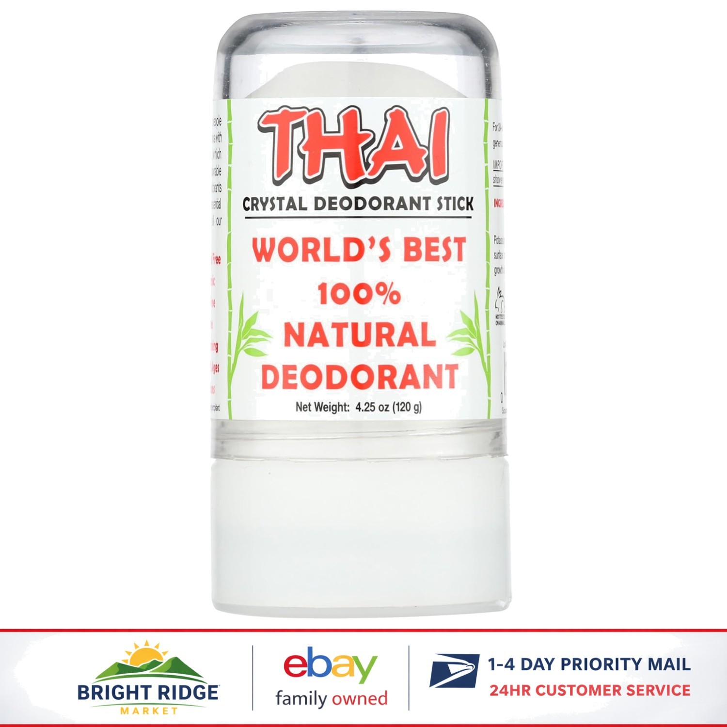 Unscented Hypoallergenic Deodorant Stick, 4.25 Ounces for All Skin Types