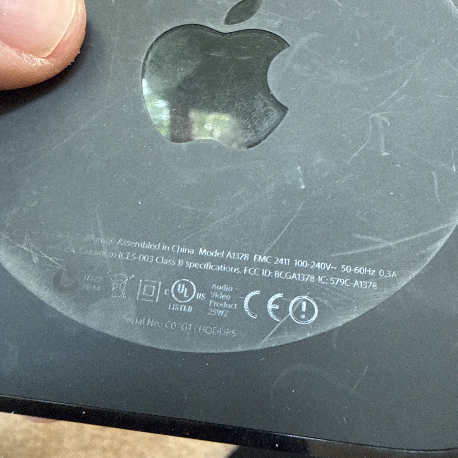 Apple TV 2 2nd Generation A1378 MC572LL/A Streaming Media Player Good