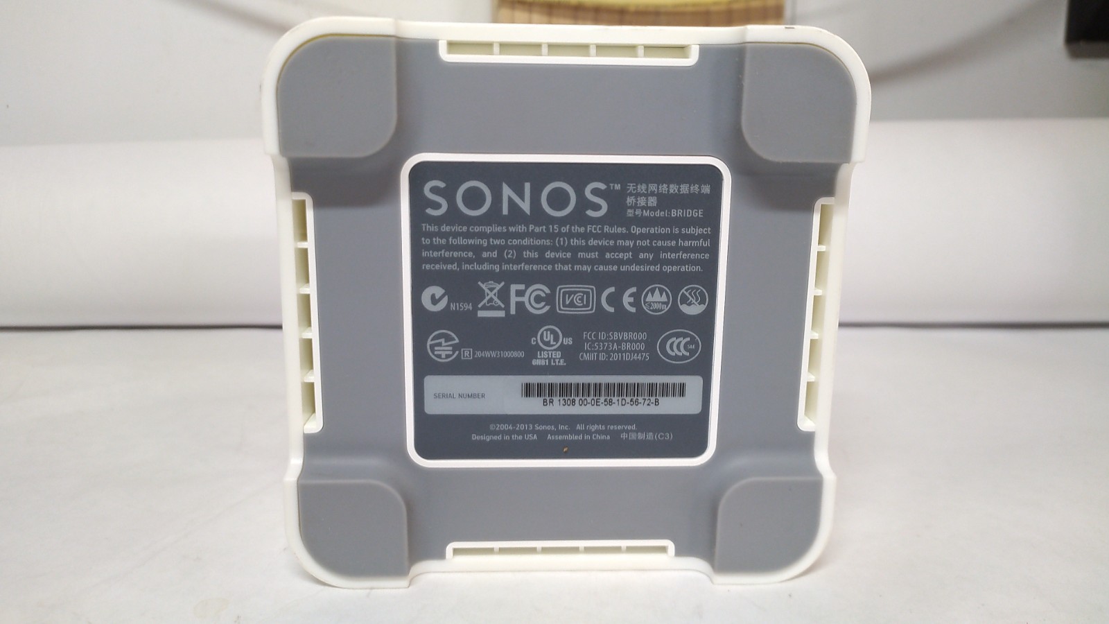 Sonos Bridge Wireless HiFi System Hub BRIDGUS1 BR100 White
