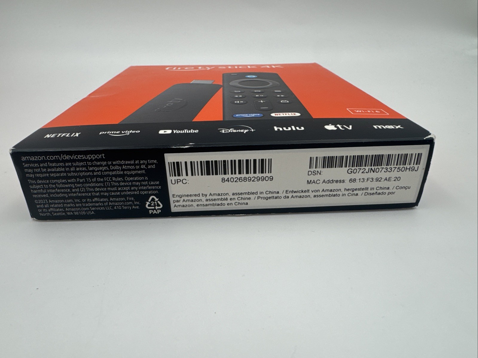 New-Amazon-Fire TV Stick 4K 2nd Gen.-W/ 3rd Gen. Alexa Voice Remote-Free Shippin