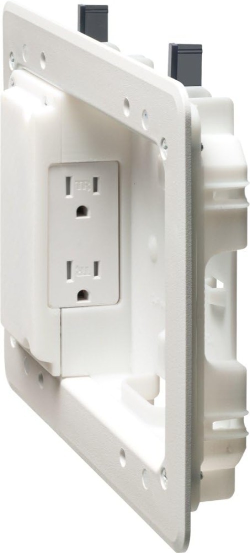 Versatile Low Profile TV Box for Flat Screens – 1/2 & 5/8-Inch Drywall Ready