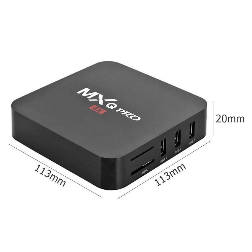 MXQ Pro 4K Android TV Box 7.1 Smart TV Box WiFi Quad Core 3D Media Player