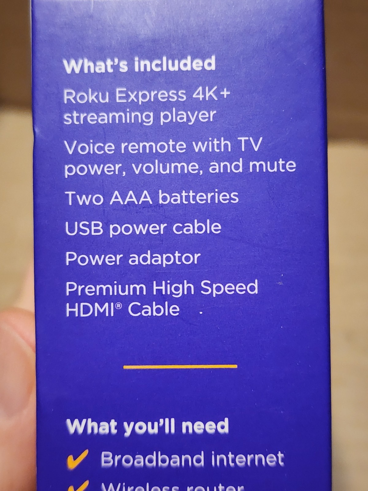 Roku Express 4K+ Streaming Media Player HD/4K/HDR Voice Remote TV Control #3941R