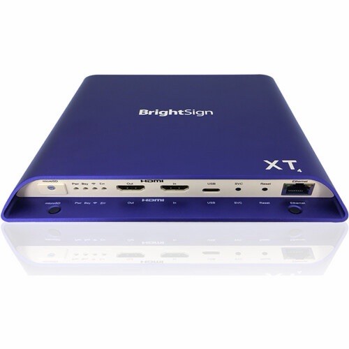 BrightSign XT Box Media Streamer Blue, HDMI USB Ethernet, Firmware Upgradeable