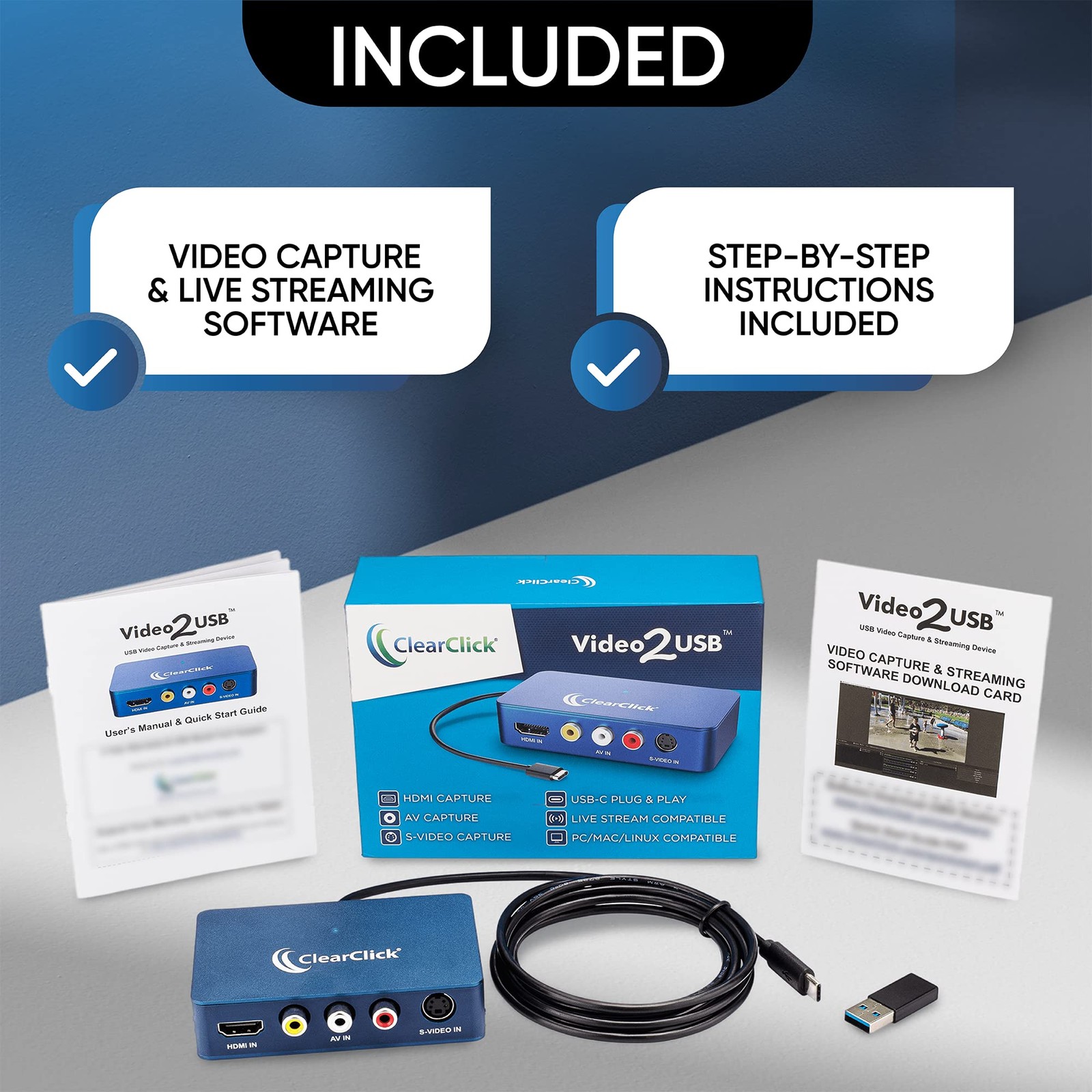 Video to USB 1080P Audio Video Capture & Live Streaming Device – Input HDMI, …