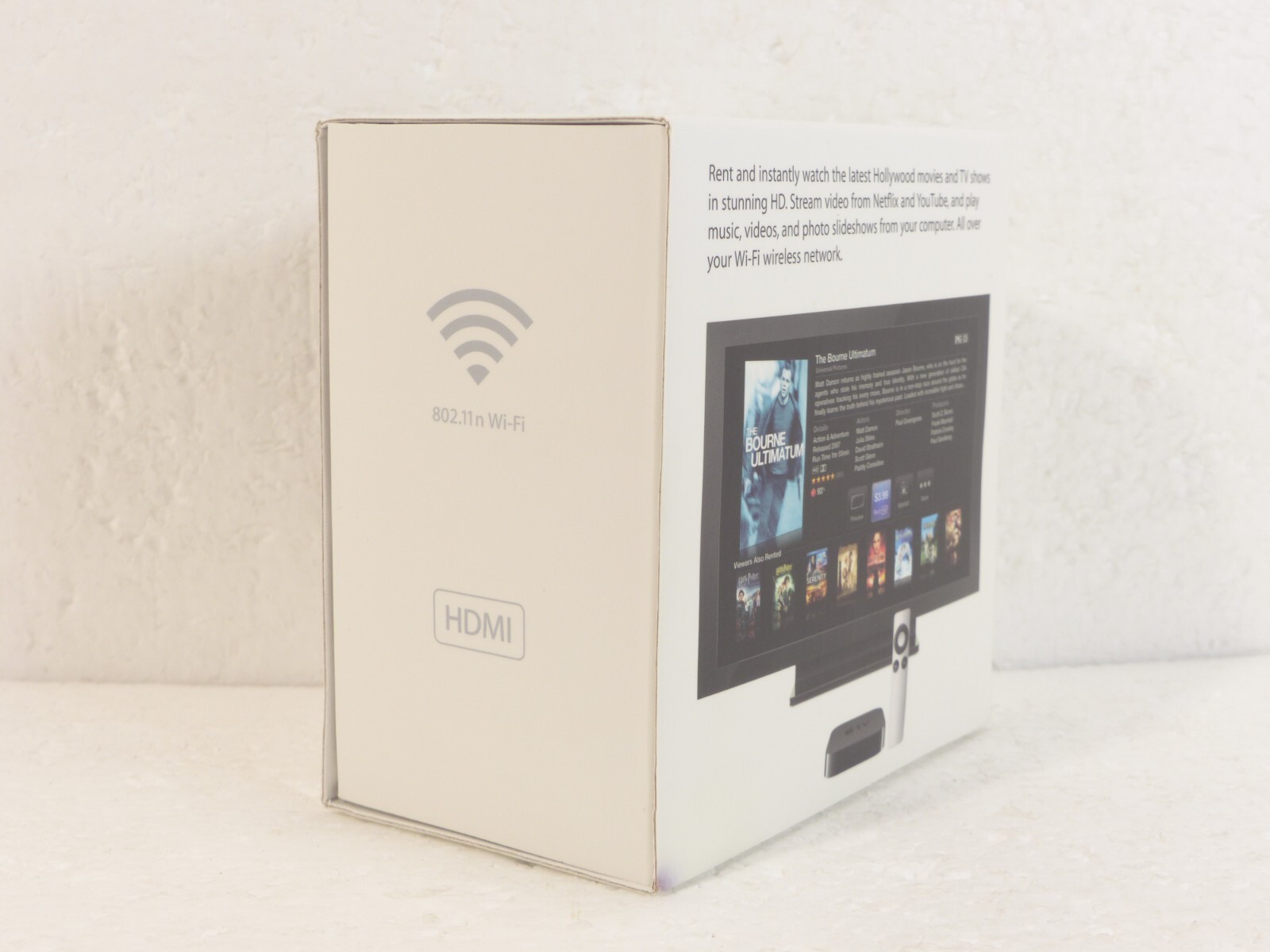 Apple TV A1378 (2nd Gen) Black 8GB 1080p HD Digital Media Streamer NEW Open Box!