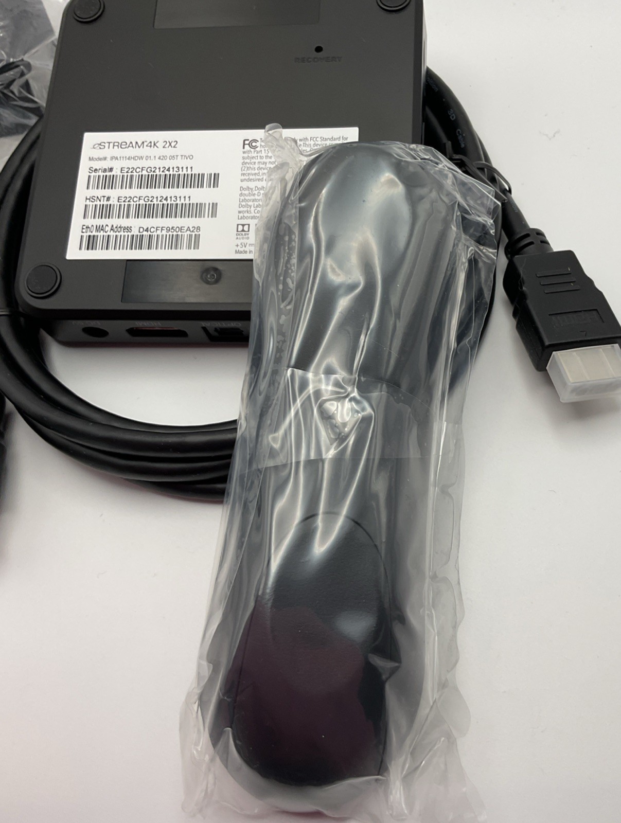 Tivo eStream 4K 2X2 Android Media Streaming Box Model IPA1114HDW