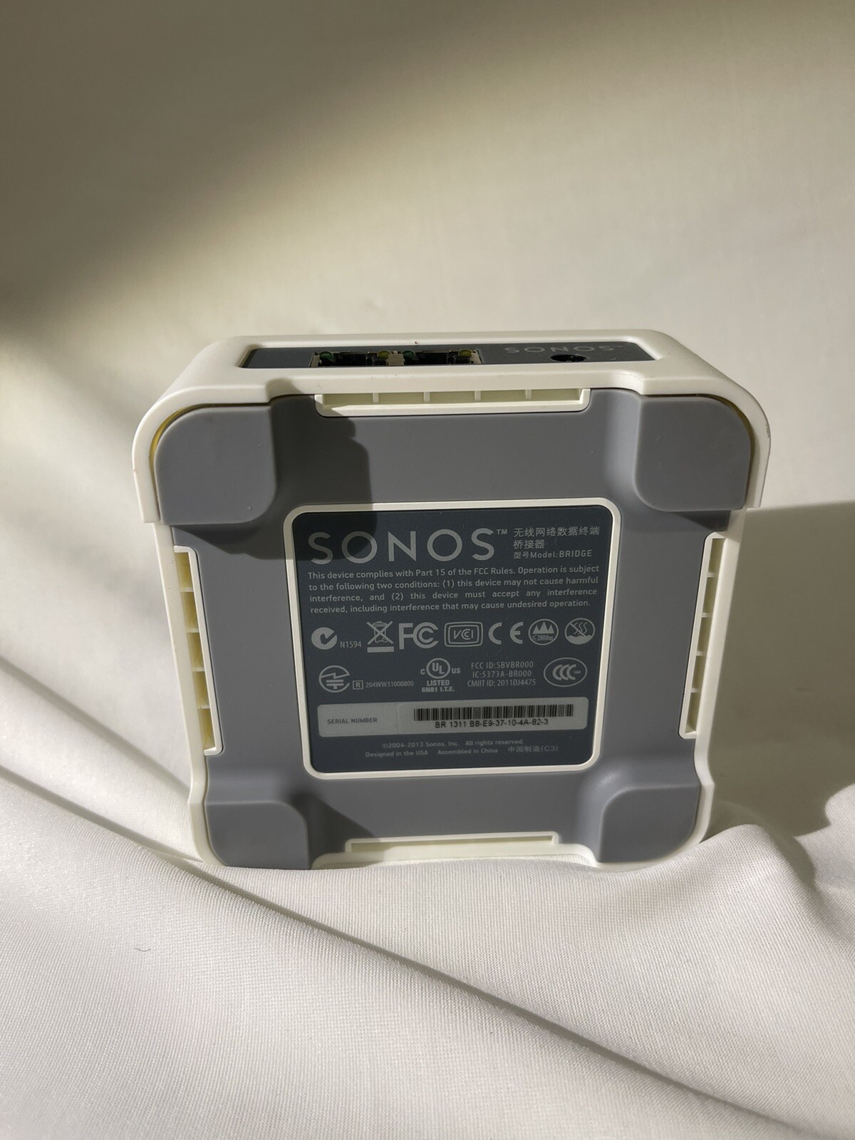 Sonos Bridge Wireless HiFi System w/ Original AC Adapter