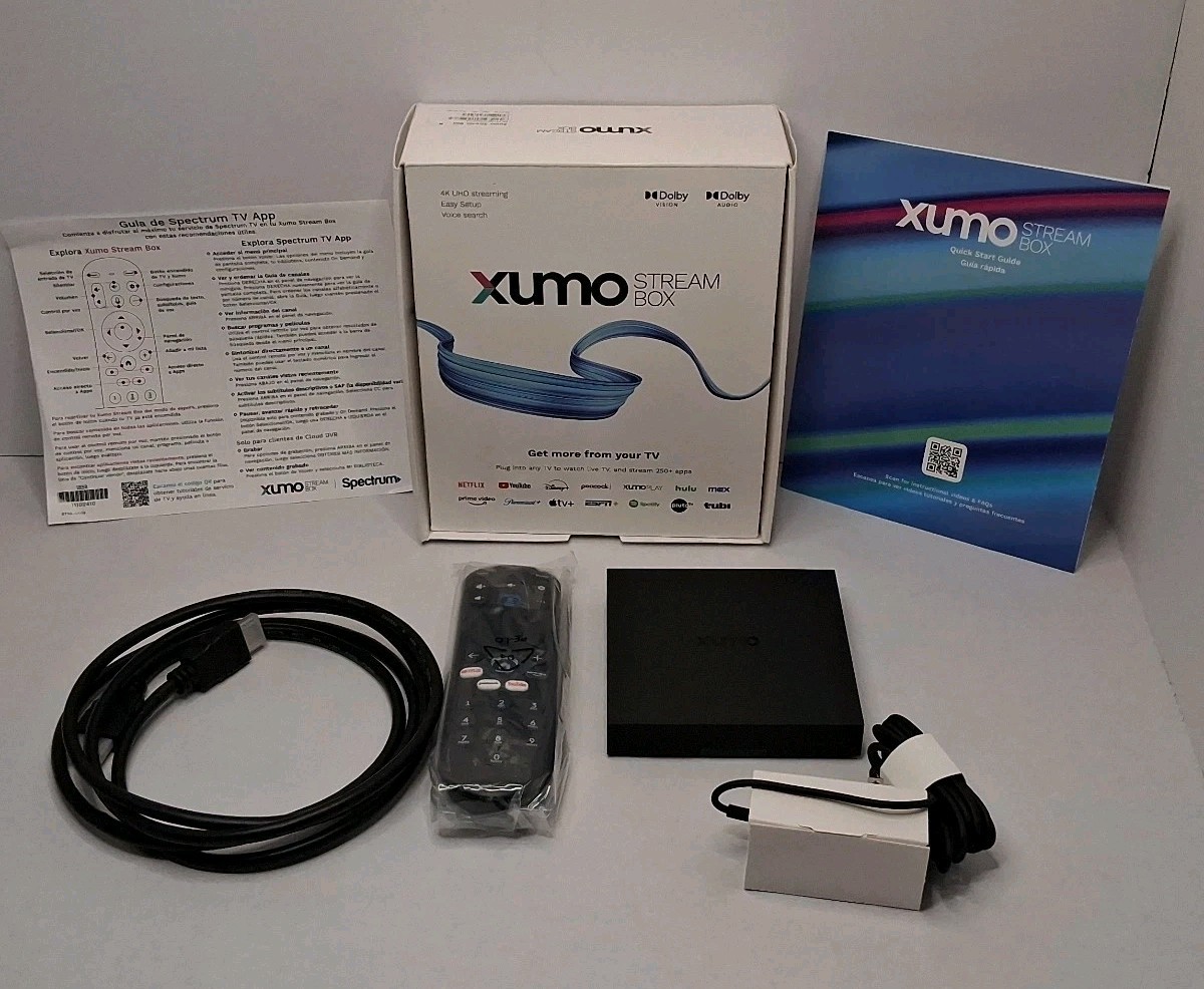 Xumo Stream Box 4K Streaming Device HW Version 1.1 Model ESST11AEI Open Box
