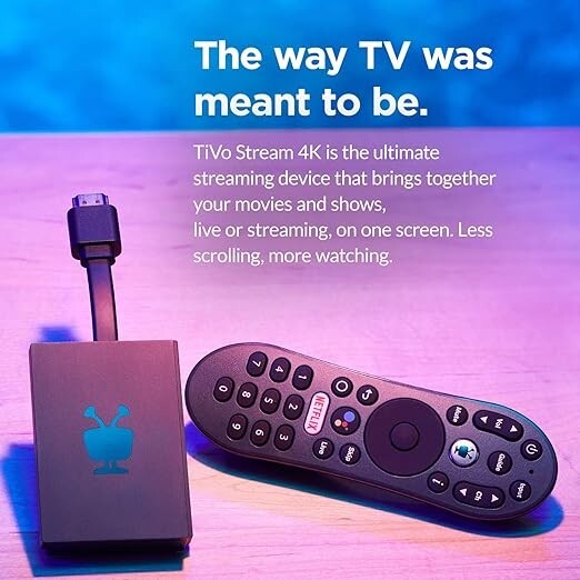 TiVo Stream 4K Media Streamer – Black