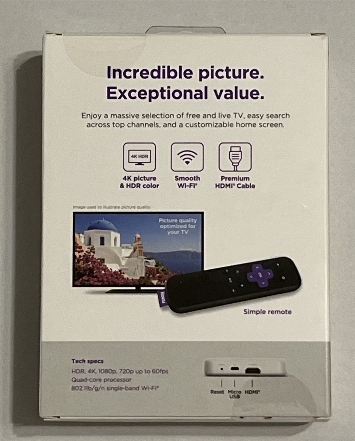 Brand NEW Roku Premiere Media Streamer 3920R (Black)