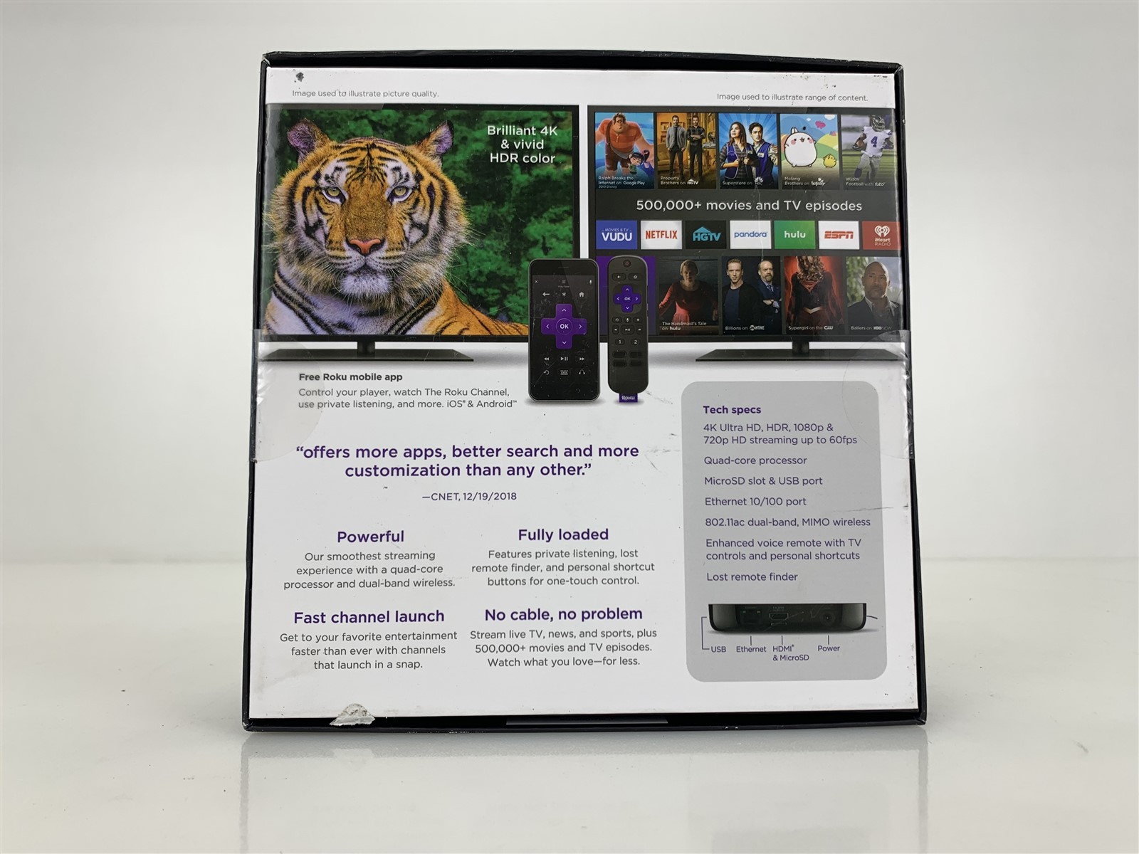 Roku 4670R Ultra 4K/HD/HDR Streaming Media Player