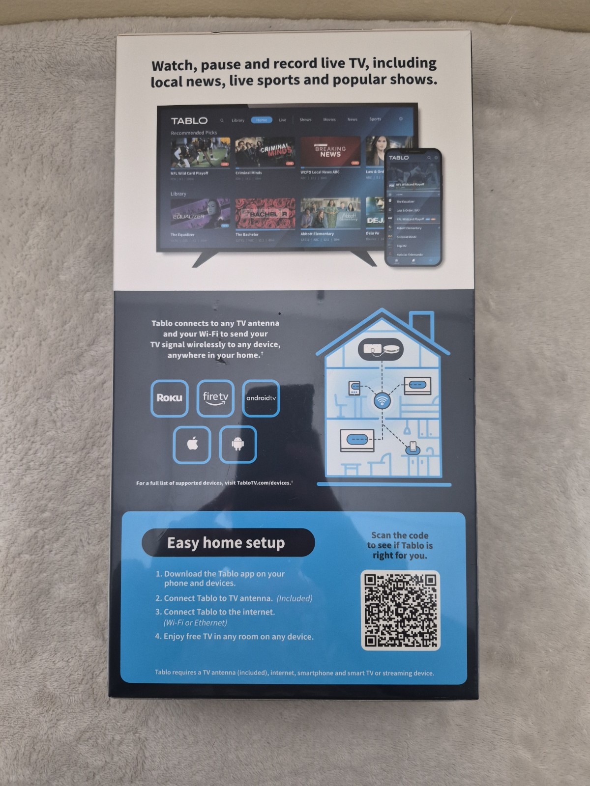 Tablo 4th Generation Over-The-Air DVR and streaming player bundle