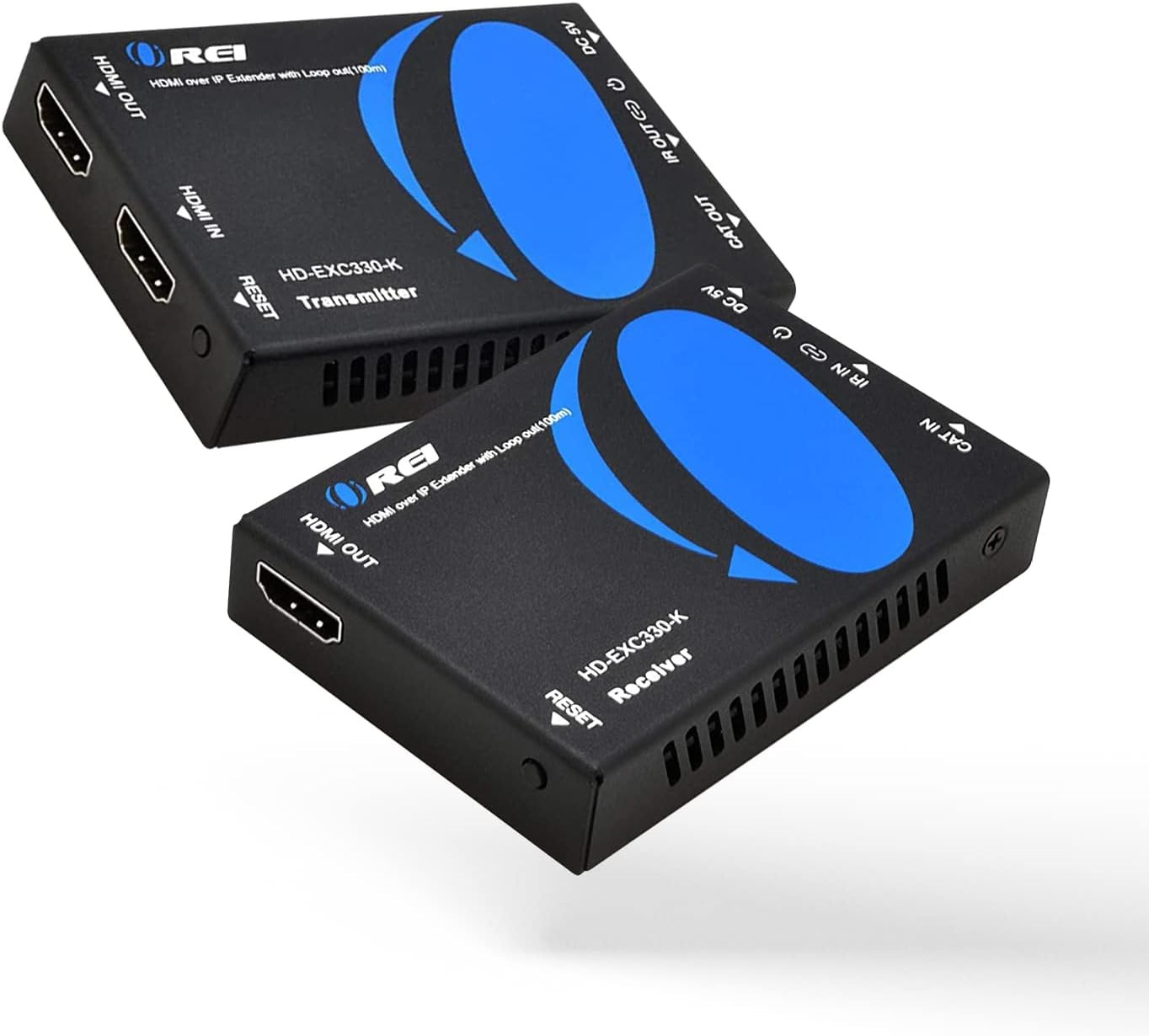 OREI HDMI over Ethernet Extender Over CAT5/CAT6 IP one to many Black