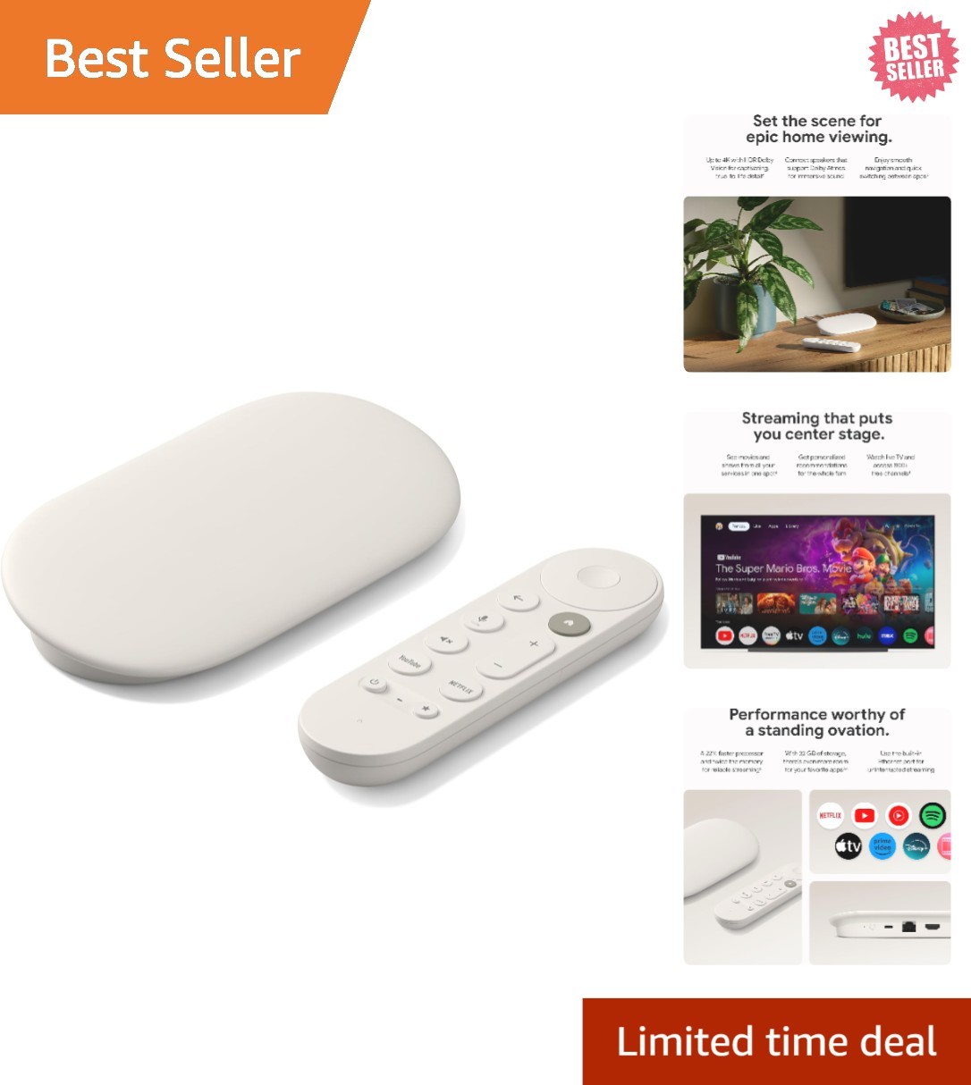 4K TV Streaming Device – Ultimate Entertainment with Voice Control & Easy Setup