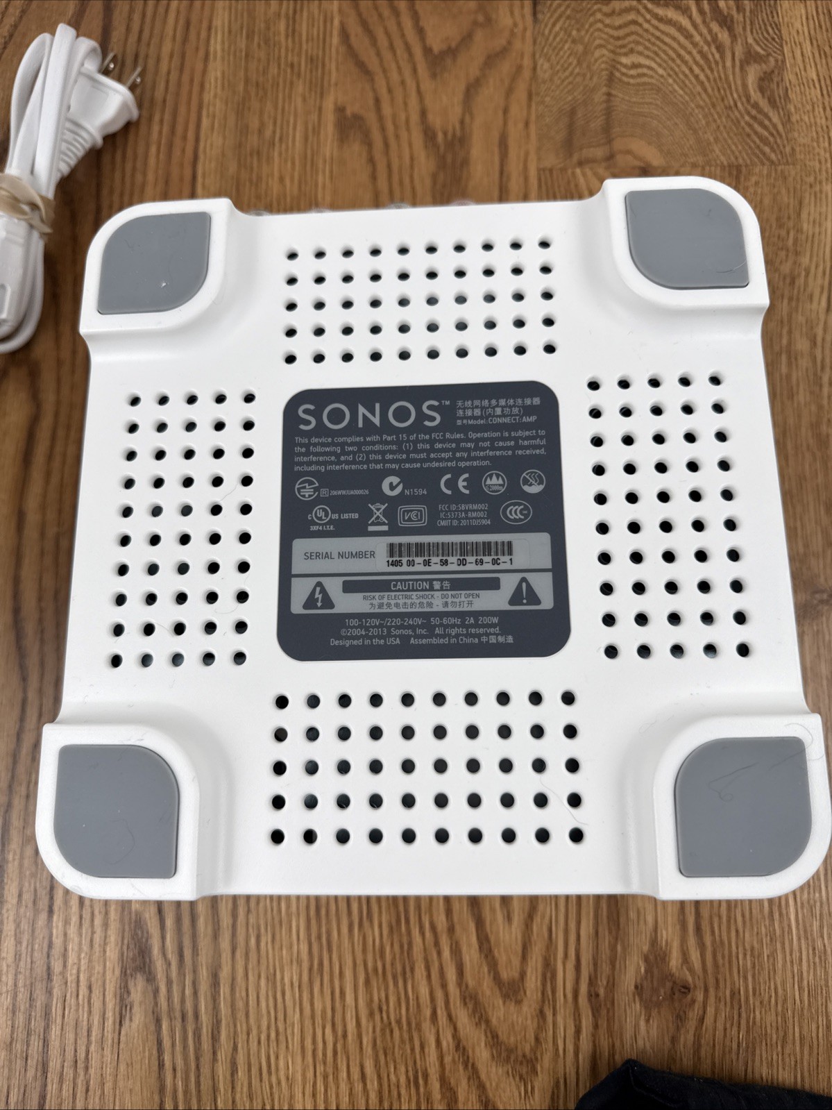 Sonos Connect Amp – S1 Gen 1 w/ Power Cord – Works –
