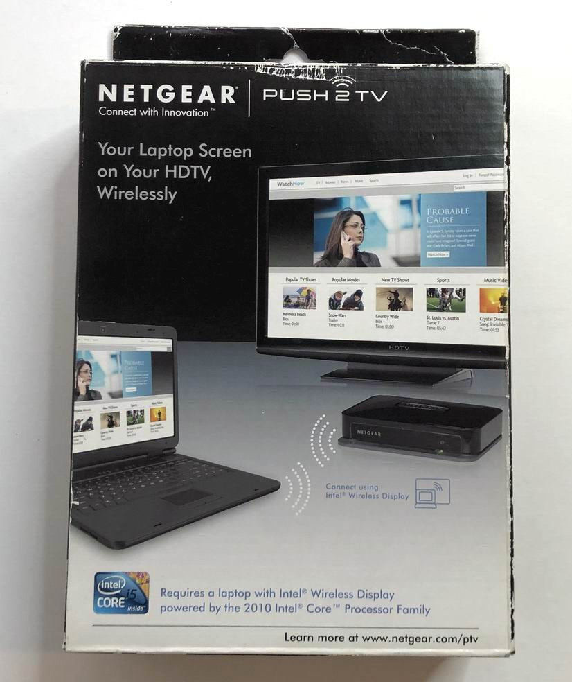 NEW ~ NETGEAR PTV1000 PUSH2TV 1080P WIDI WIRELESS ADAPTER FOR INTEL WI-DI