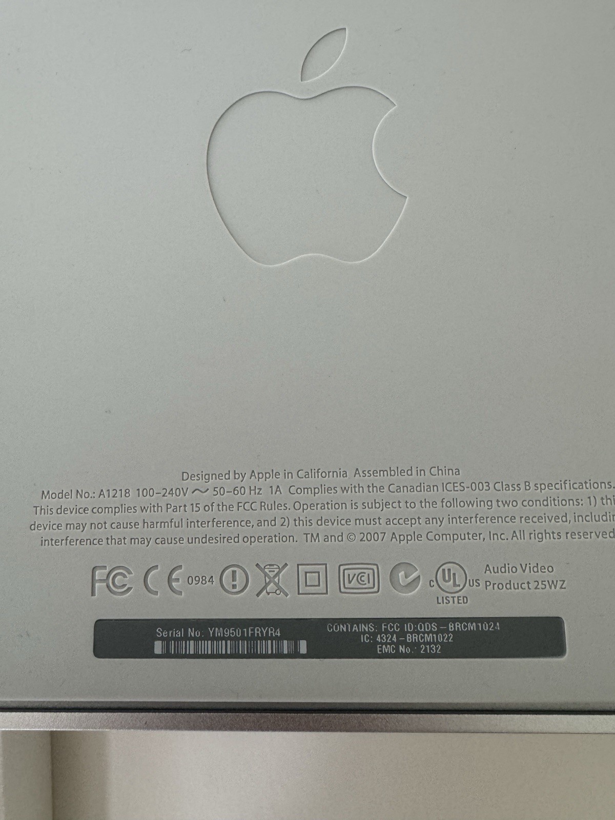 Apple TV A1218 Original 1st Gen No power cord & Remote control SHIPS SAME DAY