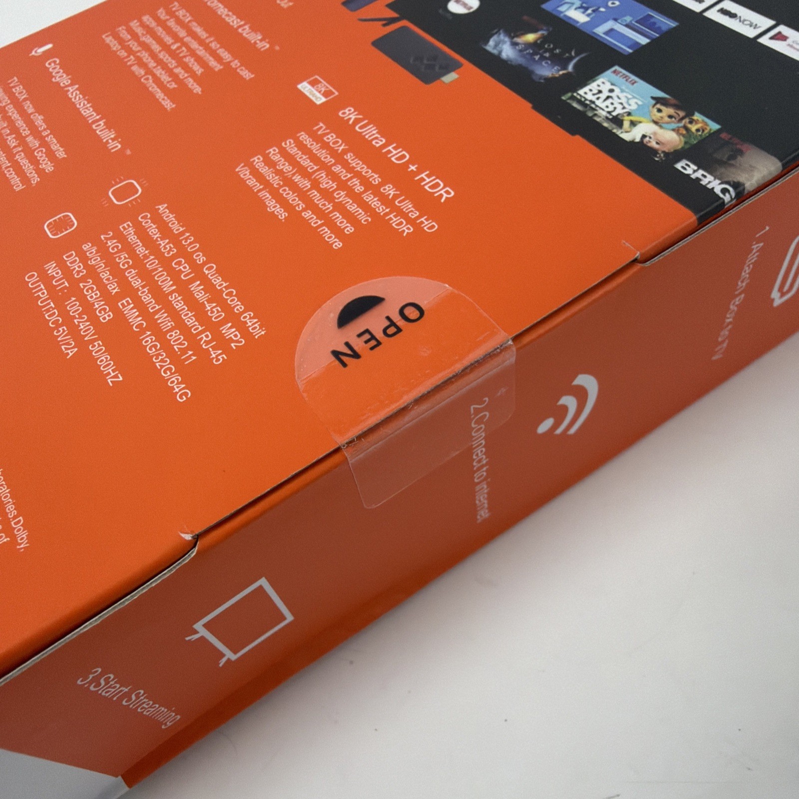 8K Ultra HD Android 13.0 – 5G Streaming TV Stick Ultra HD Set Top Box 2GB + 8GB
