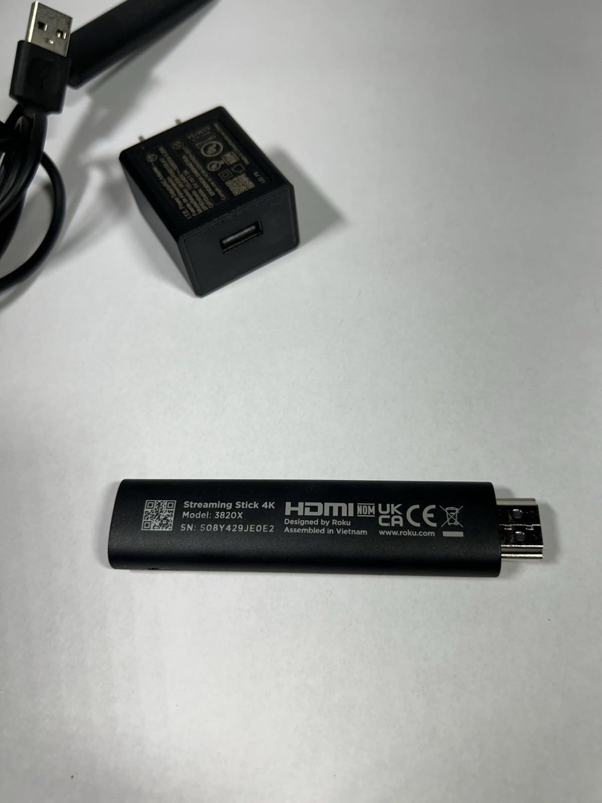Roku Streaming Stick 4K (3820X) with Long Range Wireless Receiver