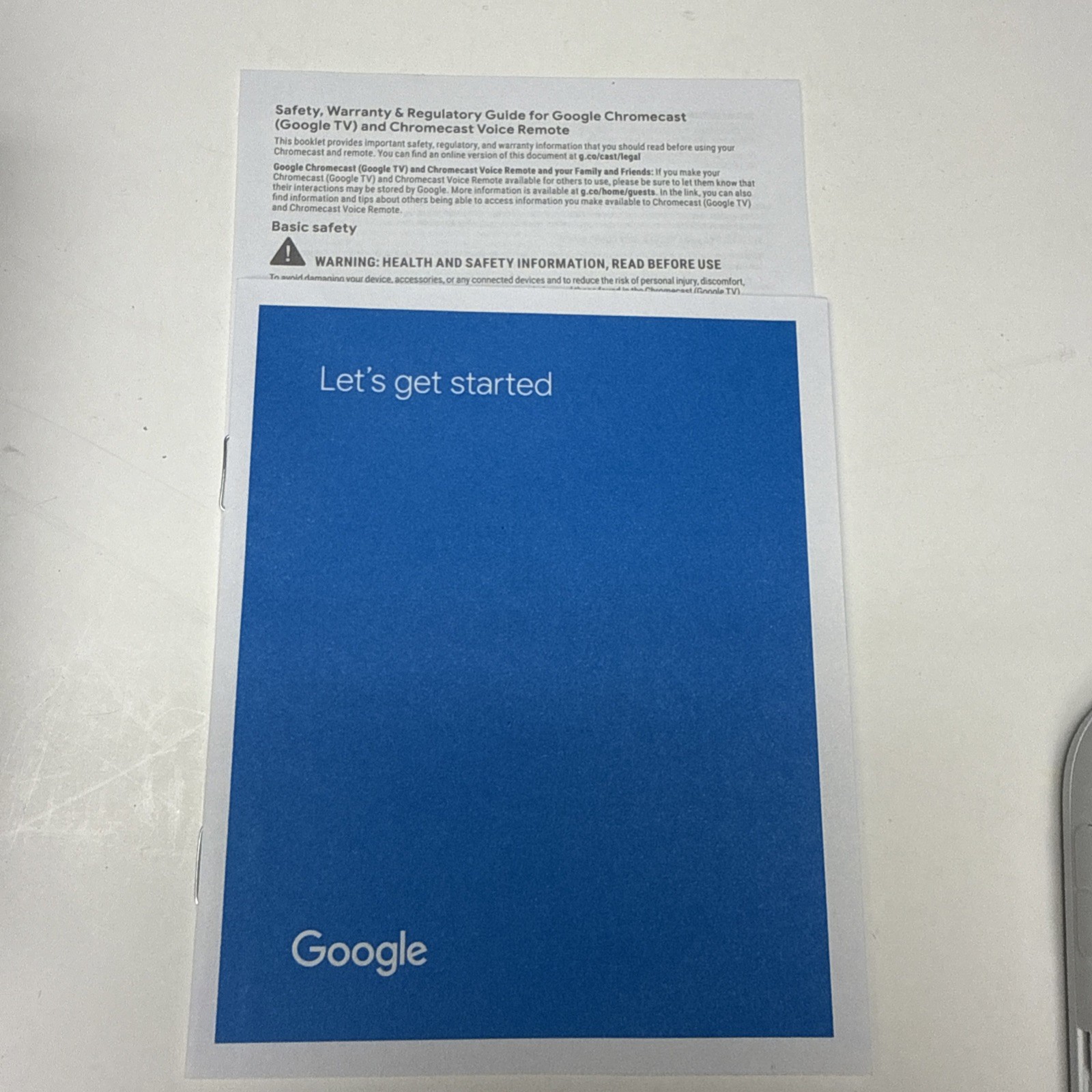 Google Chromecast with Google TV HD, Bluetooth, Wi-Fi, HDMI, HDR, 1080p, White