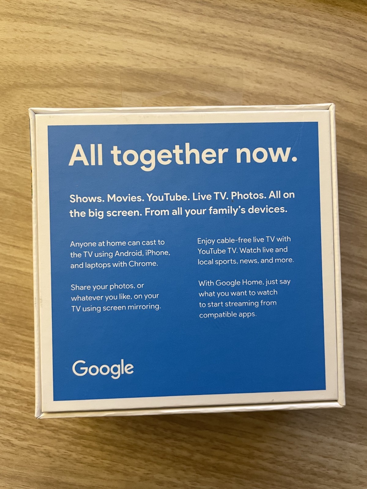 Google Chromecast 3rd Generation Charcoal | GA00439US Chromecast | OPEN BOX