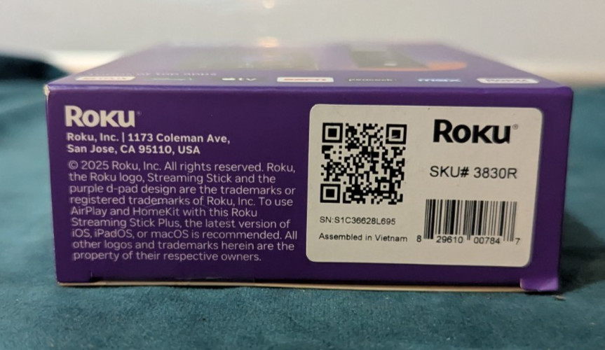 Roku Streaming Stick Plus 4K & HDR Streaming Device for TV