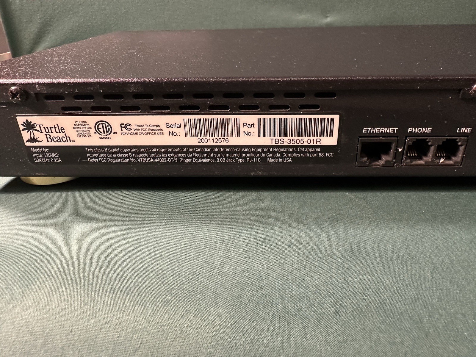 Turtle Beach AudioTron Digital Music Hub. NO REMOTE