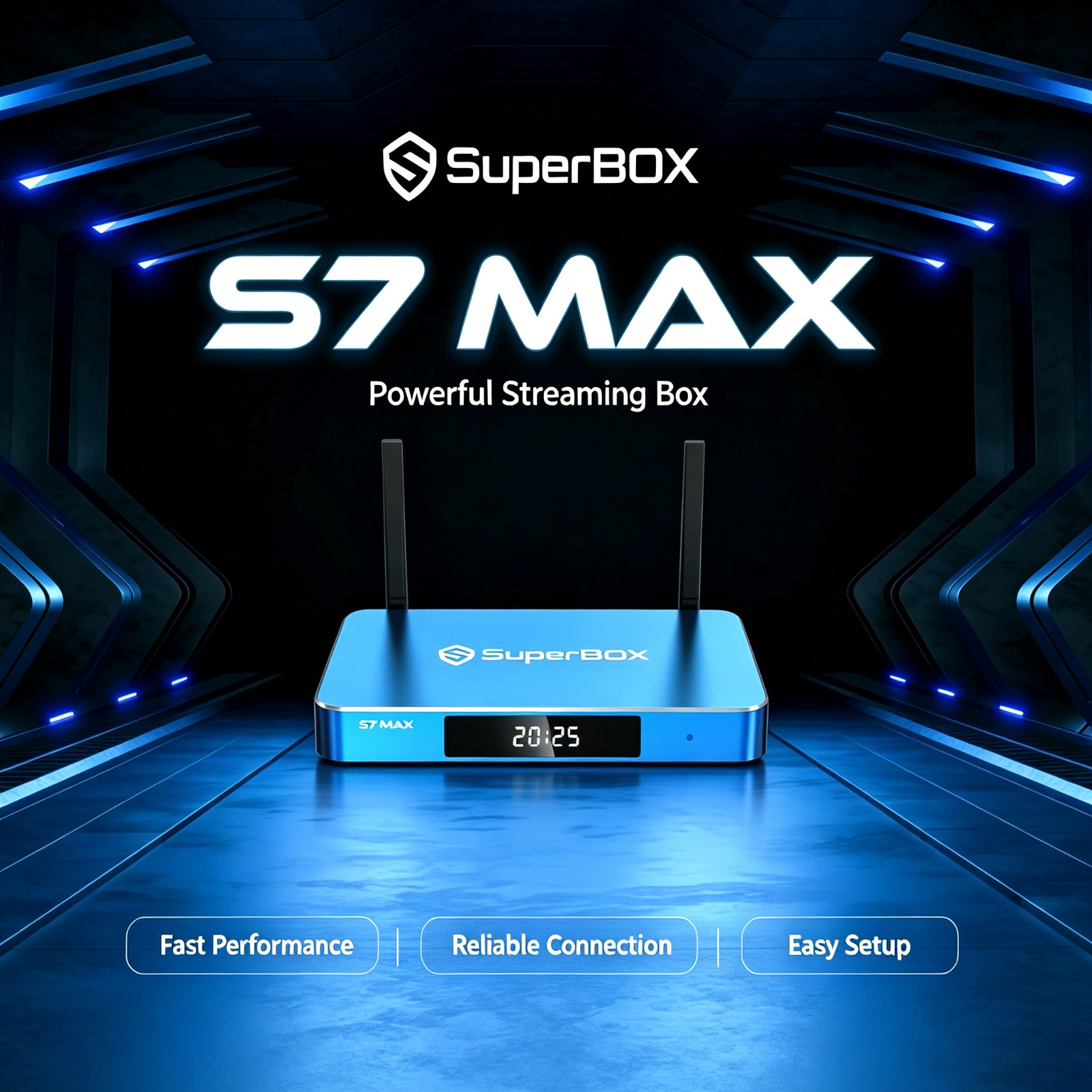 SuperBox S6 Max Android 12 TV Box, 6K UHD WiFi 6, 4GB RAM 64GB ROM, Voice Remote