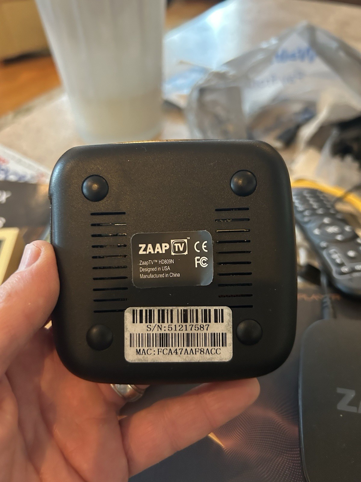 ZAAPTV HD809N IPTV Media Player 4K Wi-Fi HDMI USB Ethernet Remote & Accessories