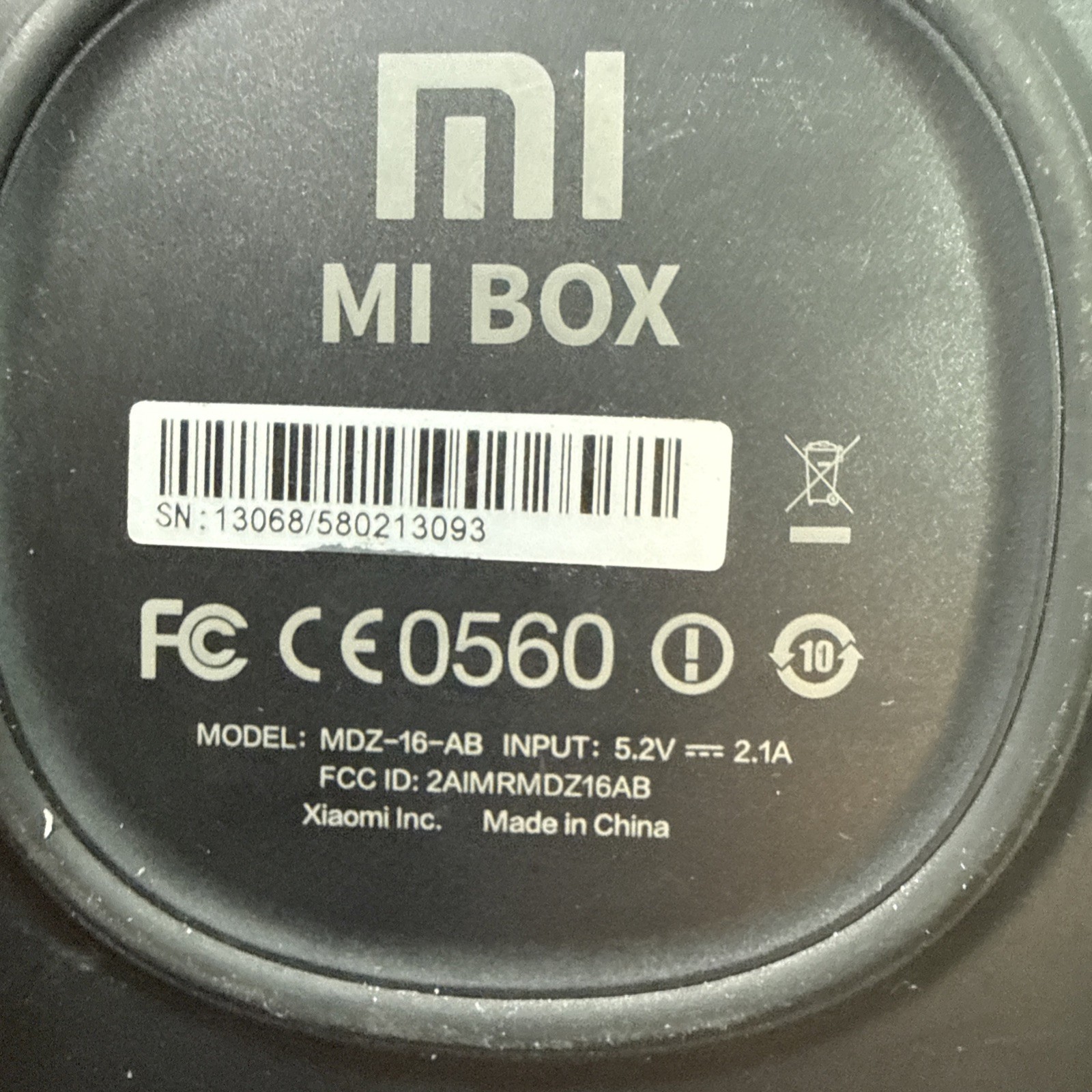 Xiaomi Mi Box MDZ-16-AB 4K Ultra HD Android TV Streaming Player – NO REMOTE Z7