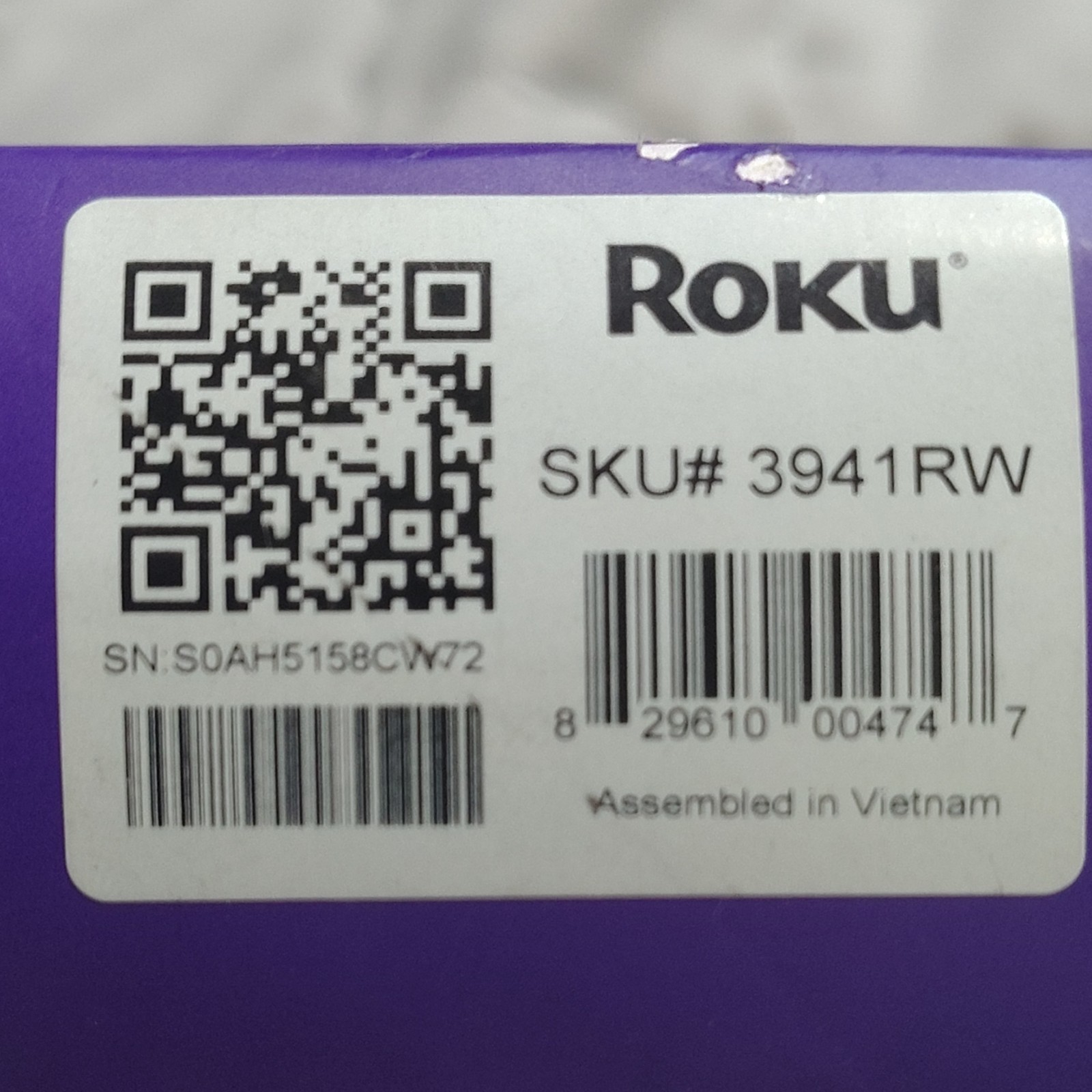 Roku Express 4K+ HD Digital Media Streamer 4K HDR Voice Control Wi-Fi HDMI Black