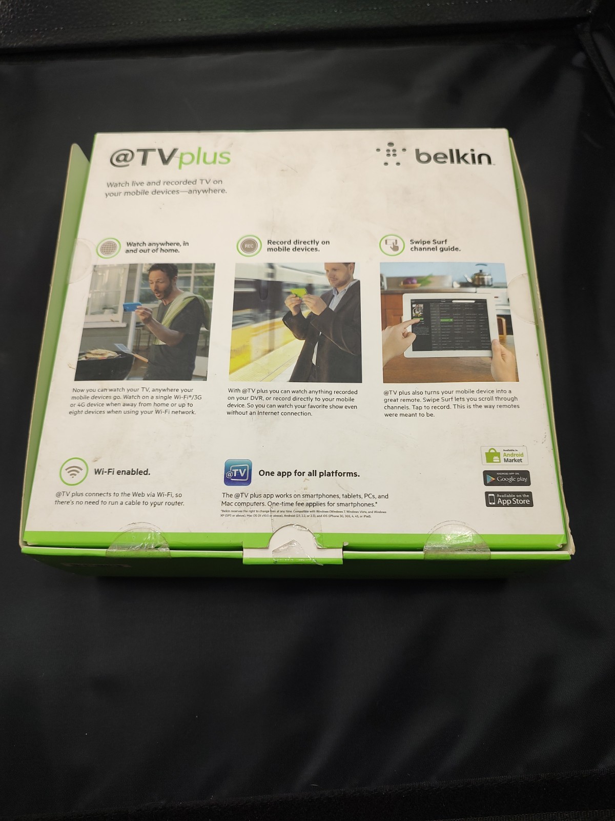 Belkin @TV Plus Set-Top Box Mobile Television Anywhere G1V1000 – NIB