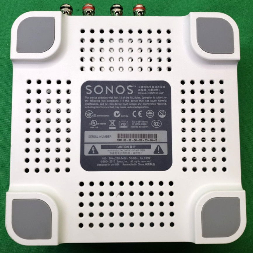 Sonos Connect:Amp Music Streamer Gen 1 S1 App For Parts