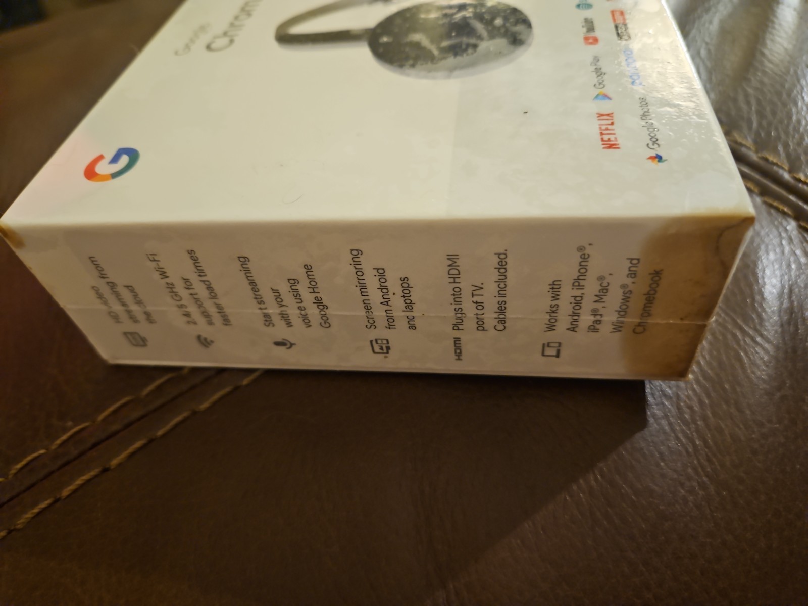 Google Chromecast (2nd Generation) HD Media Streamer – Black (GA3A00093-A14-Z01)
