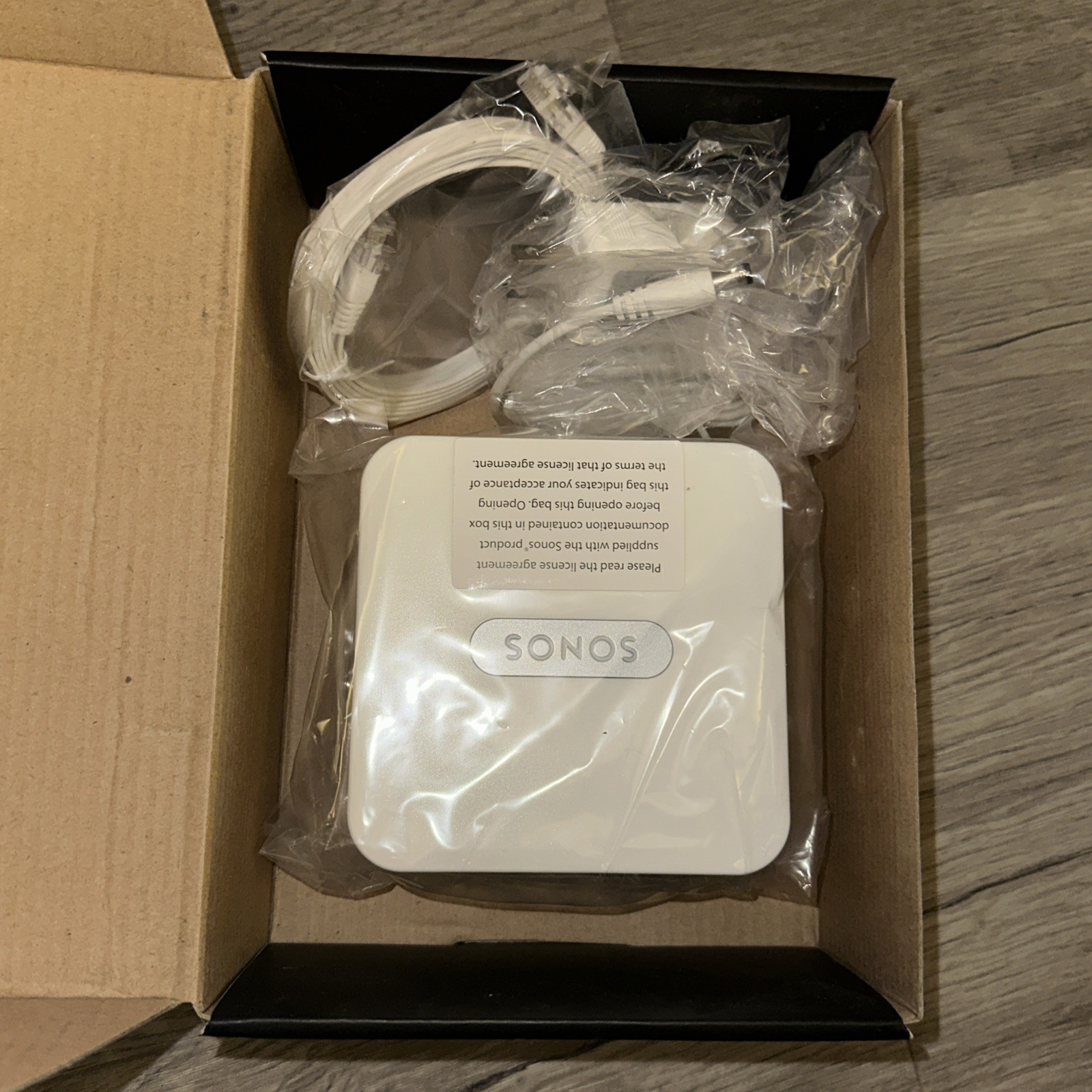 SONOS BRIDGE WIRELESS HIFI SYSTEM OPEN BOX Sealed Never Used!!