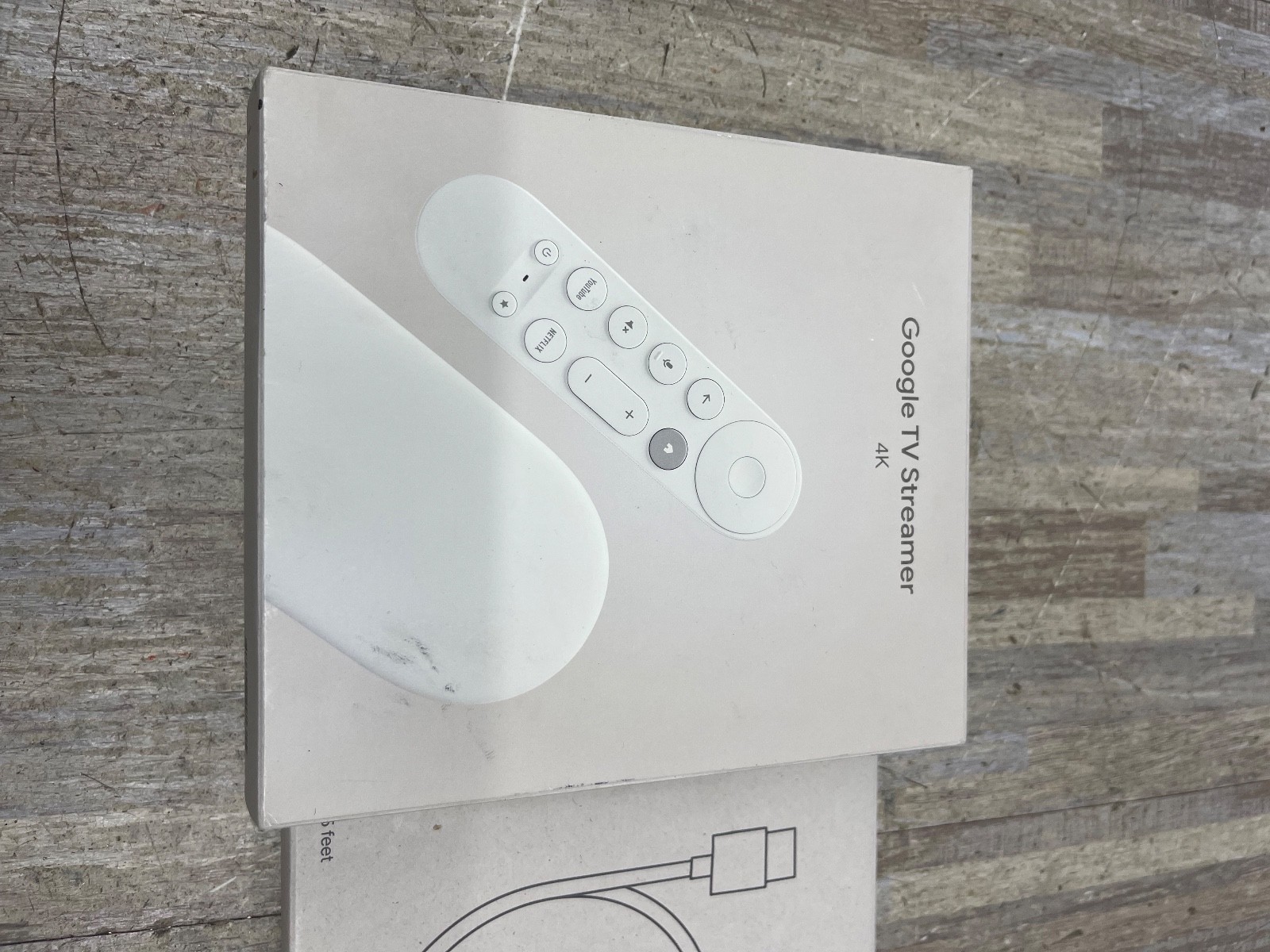 New Google TV Streamer 4K With Voice Remote 32GB GA05662 W/CABLE NEW