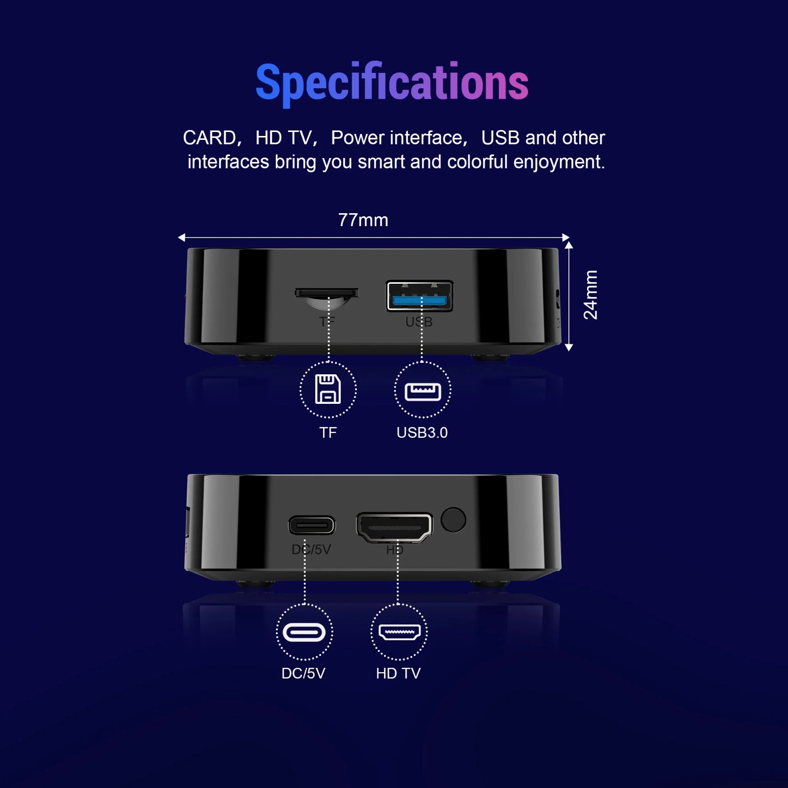 2025 New Android TV Box T1+ Rockchip RK3518 Android 16 8GB RAM 128GB ROM WiFi US