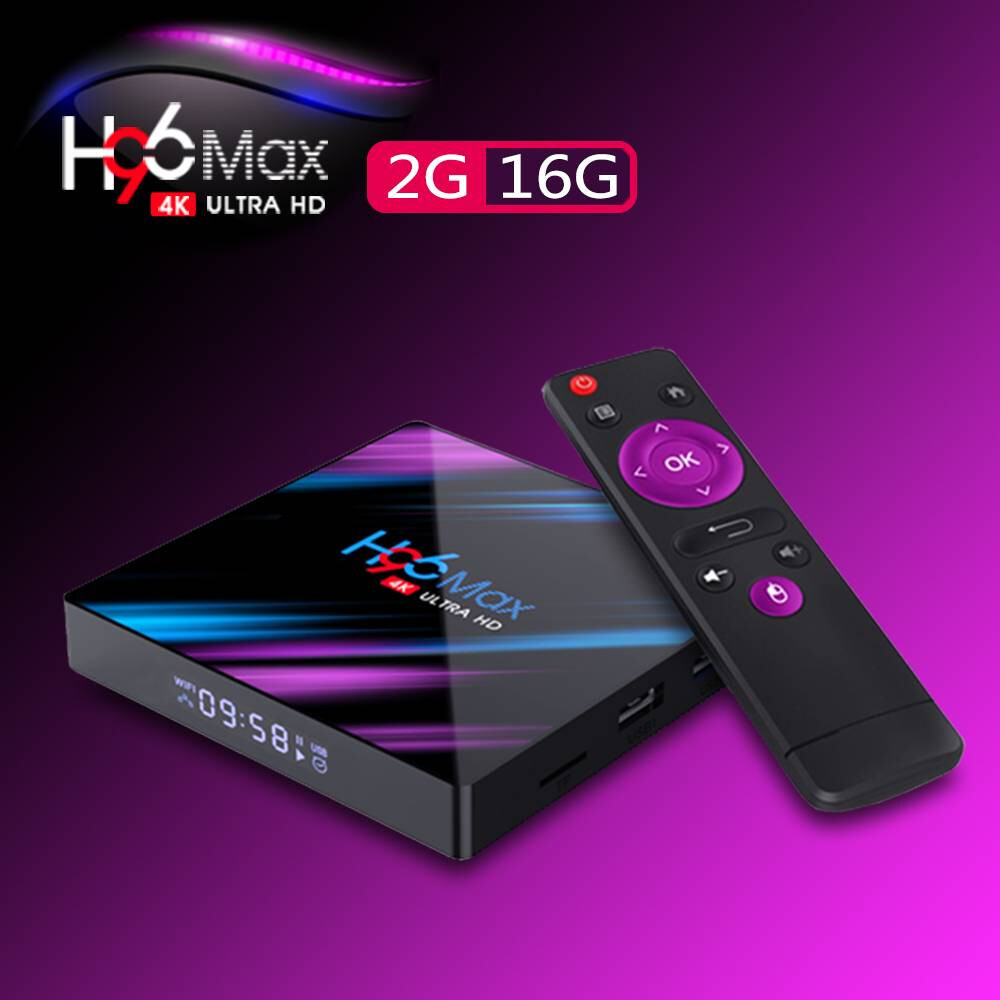 H96 Max Smart TV BOX Android 9.0 64 Bit Quad Core 4K Ultra HD WiFi Media Player